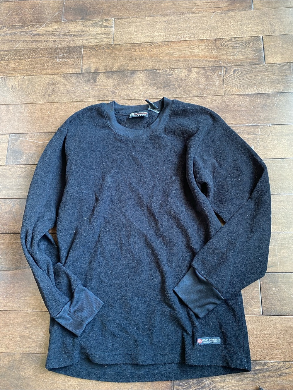 Woolrich Black Crewneck Thermal Sweater